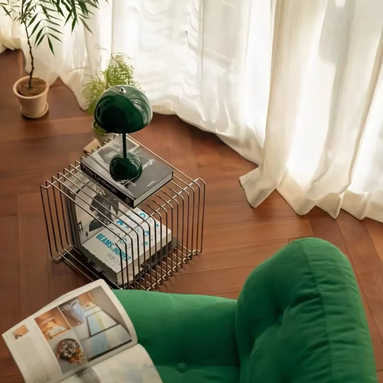 Table d'Appoint "Silver Cube"