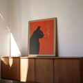 Affiche "Le Chat Noir Fumeur"