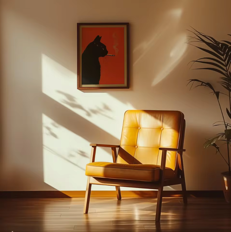 Affiche "Le Chat Noir Fumeur"