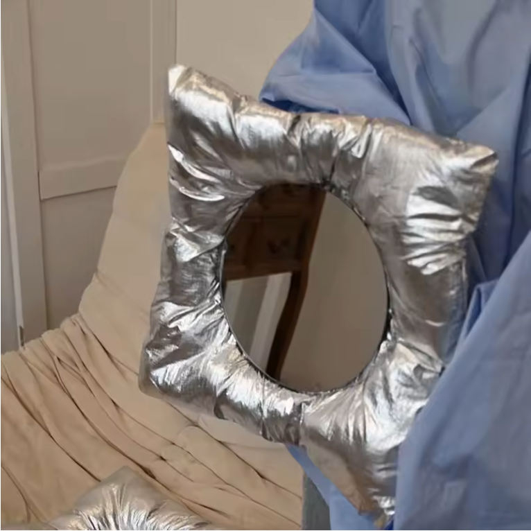 Miroir Mural "Pillow" Argent