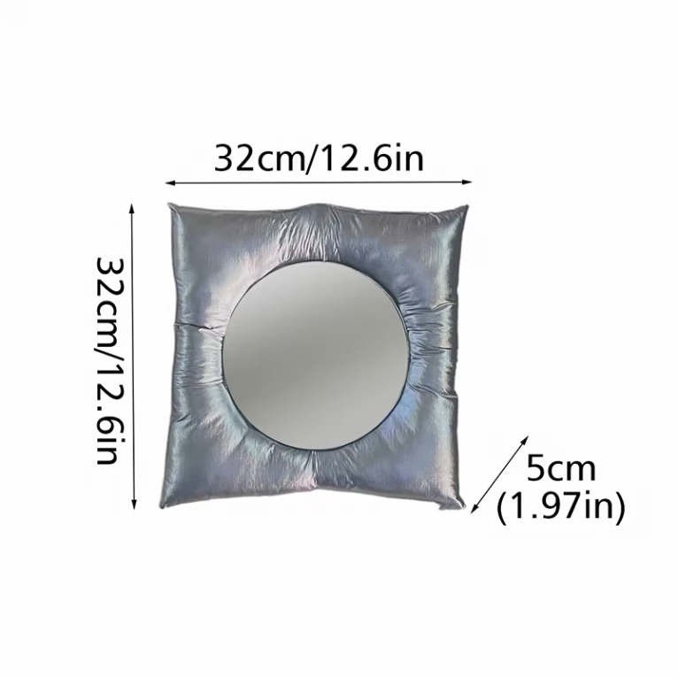 Miroir Mural "Pillow" Argent